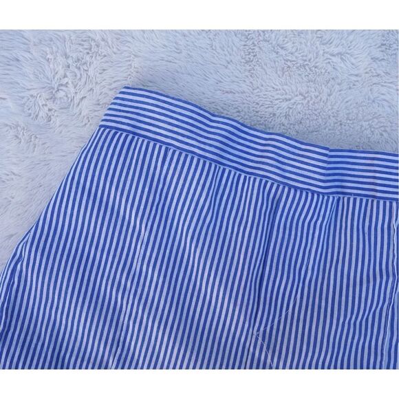 Vintage 90s Baby Blue and White Stripe Lined Shorts - Picture 3 of 7